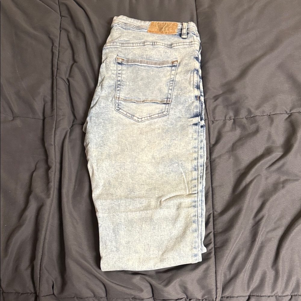 Men's Denim Slim Jeans in Light Blue